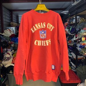 Vtg 90s Champion Pro Line NFL Kansas City Chiefs Pullover Sweatshirt Size XXL